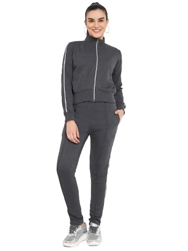 Charcoal_Cotton_Blend_Fleece_Tracksuits_For_Women