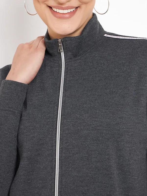 Charcoal_Cotton_Blend_Fleece_Tracksuits_For_Women