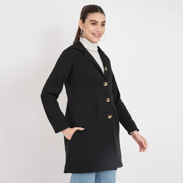 Black_Cotton_Blend_Fleece_Coats_For_Women