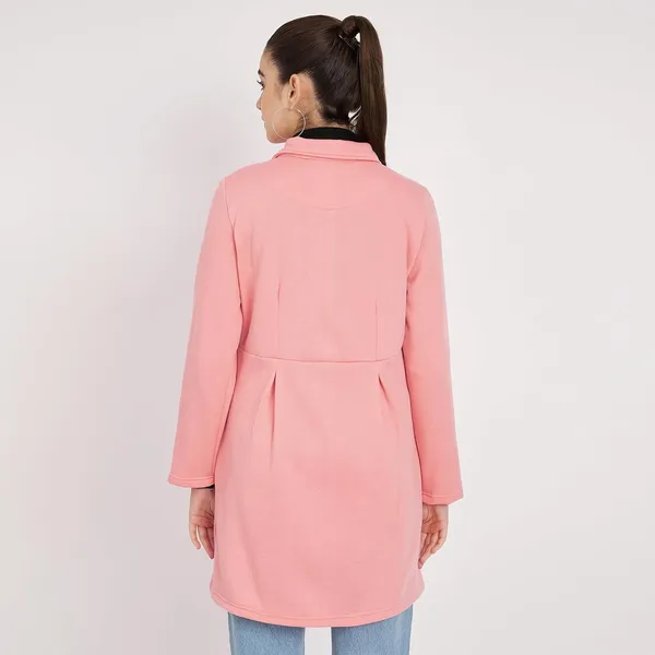 Pink_Cotton_Blend_Fleece_Coats_For_Women