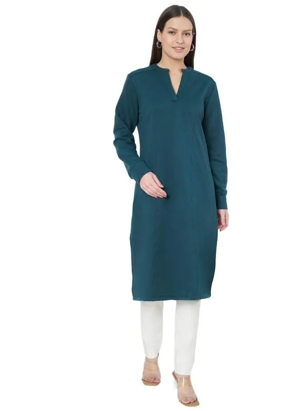 A-Line_Mandarin_Collar_Midi_Dress