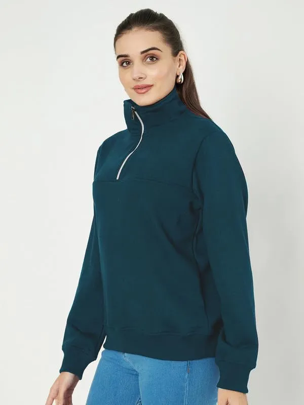 Charcoal_Cotton_Blend_Fleece_Jackets_For_Women