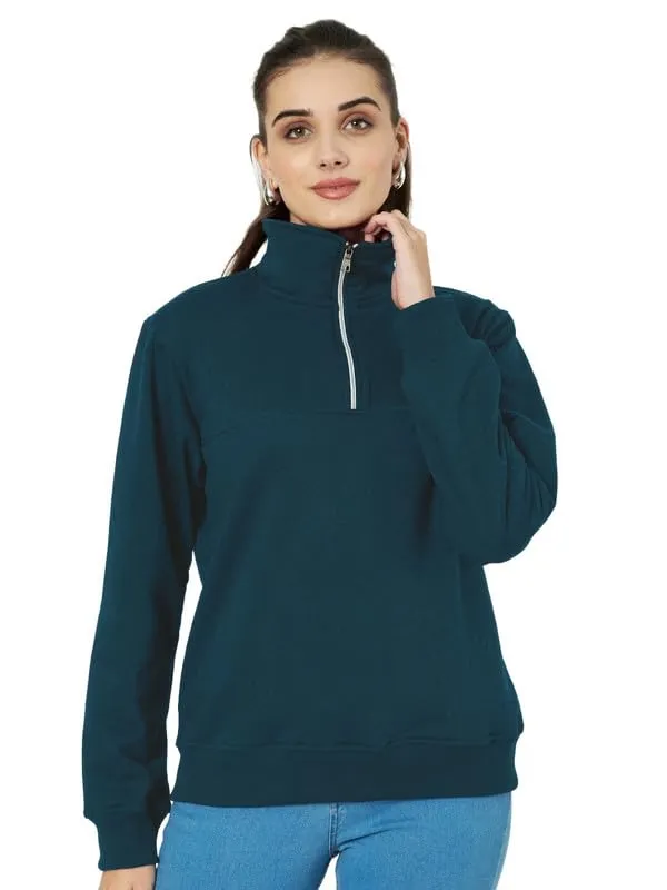 Maroon_Cotton_Blend_Fleece_Jackets_For_Women