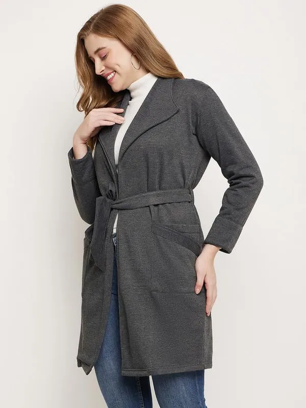 Charcoal_Cotton_Blend_Fleece_Coats_For_Women