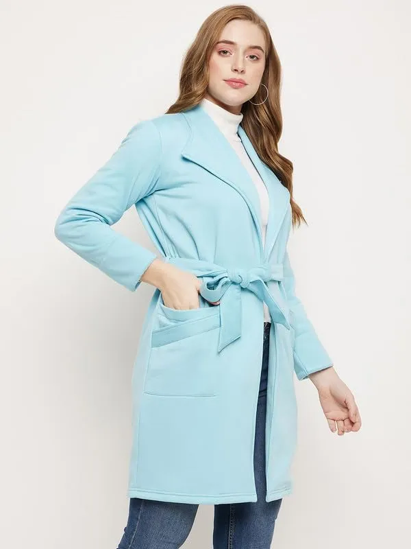 Turq_Cotton_Blend_Fleece_Coats_For_Women
