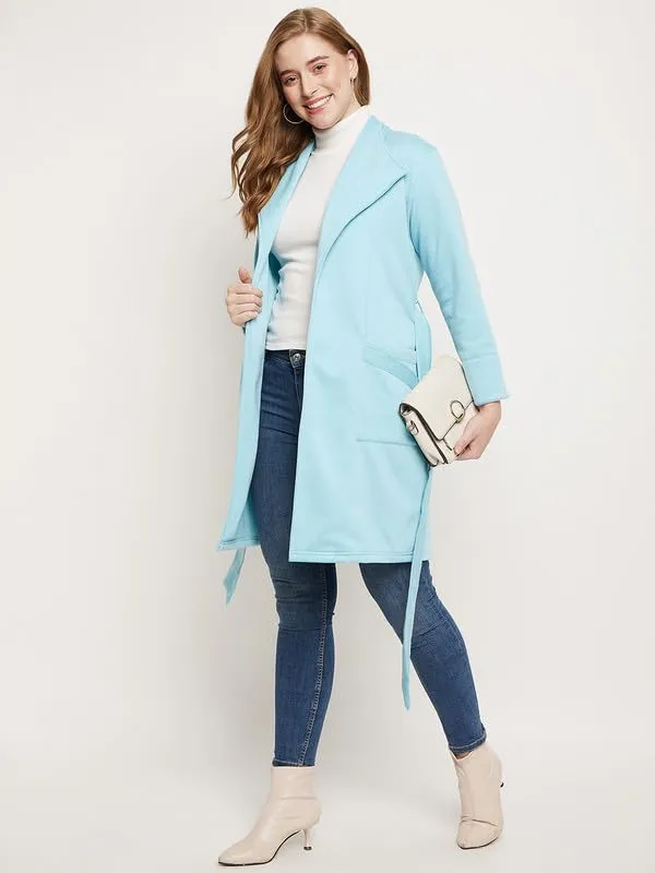 Turq_Cotton_Blend_Fleece_Coats_For_Women