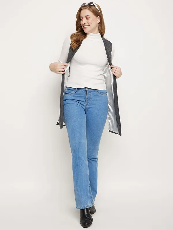 Charcoal_Cotton_Blend_Fleece_Shrug_For_Women