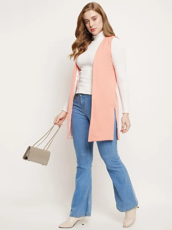 Pink_Cotton_Blend_Fleece_Shrug_For_Women