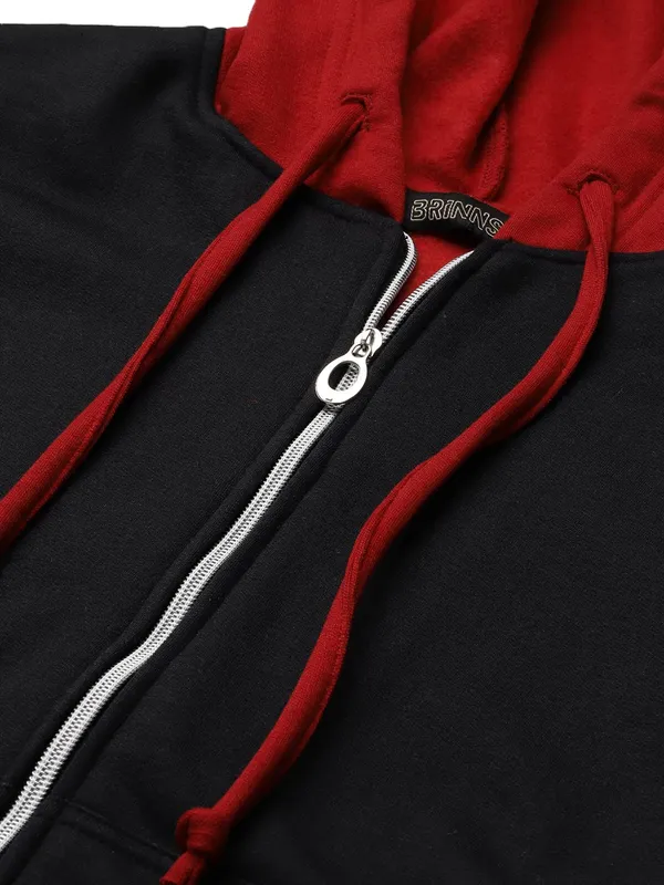 BRINNS_Women_Striped_Fleece_Hooded_Sweatshirt