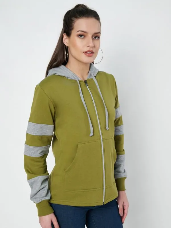 Teal_Blue_&_Burgundy_Striped_Fleece_Hooded_Sweat-shirt