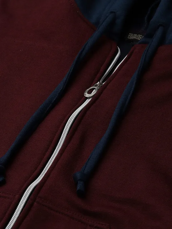 BRINNS_Women_Striped_Fleece_Hooded_Sweatshirt