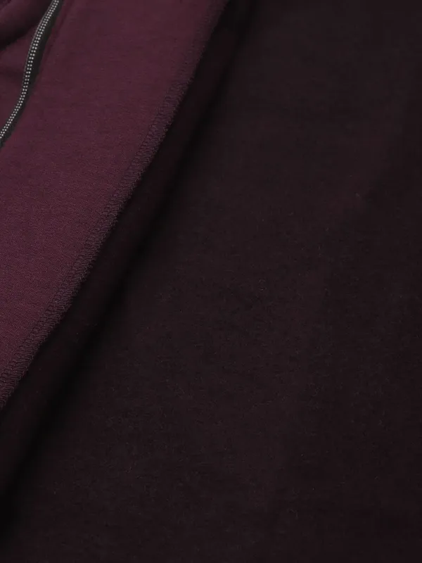 Plum_Cotton_Blend_Fleece_Jackets_For_Women