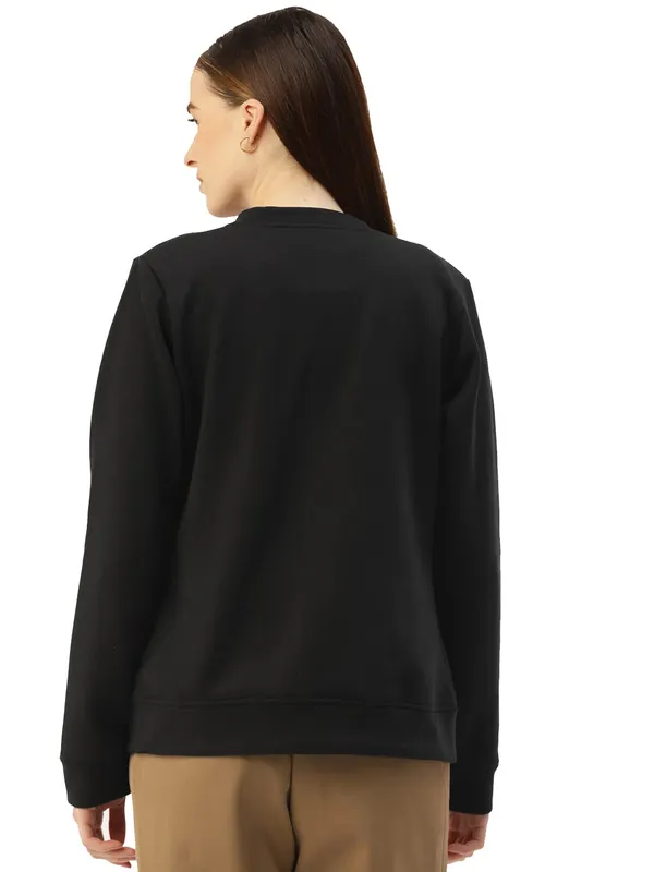 Black_Cotton_Blend_Fleece_Jackets_For_Women