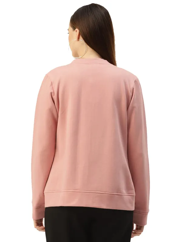 Pink_Cotton_Blend_Fleece_Jackets_For_Women