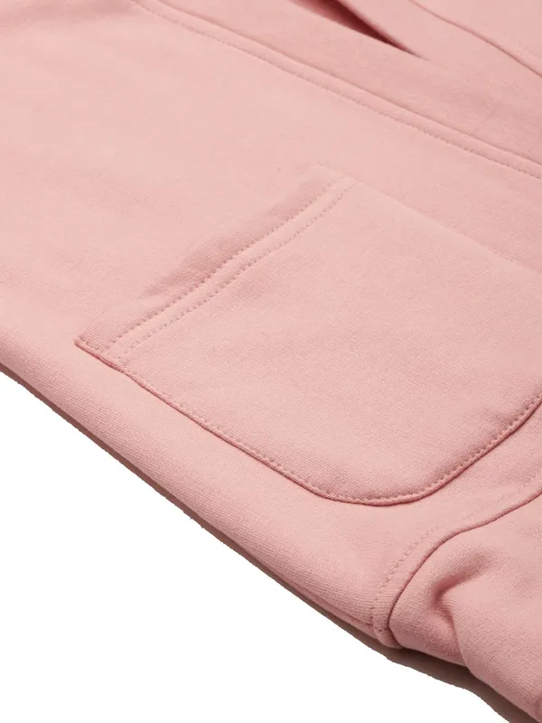 Pink_Cotton_Blend_Fleece_Jackets_For_Women
