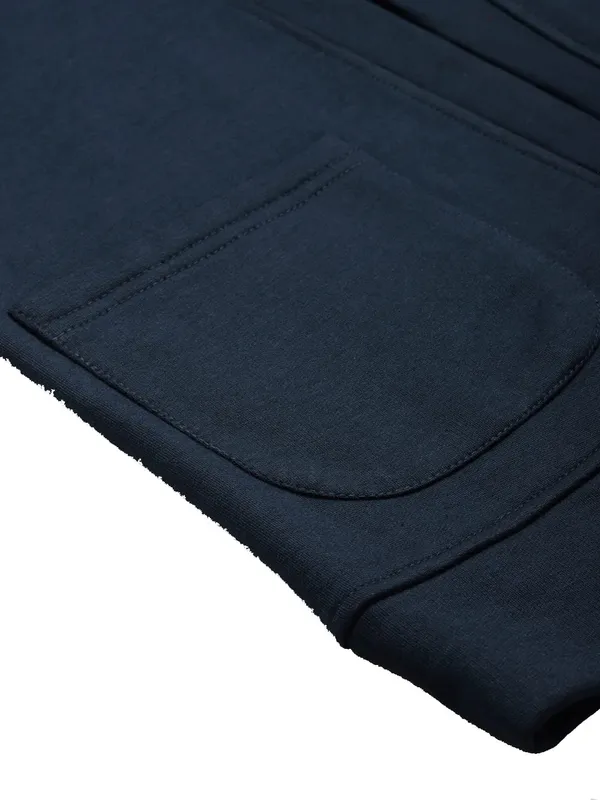 Teal_Cotton_Blend_Fleece_Jackets_For_Women