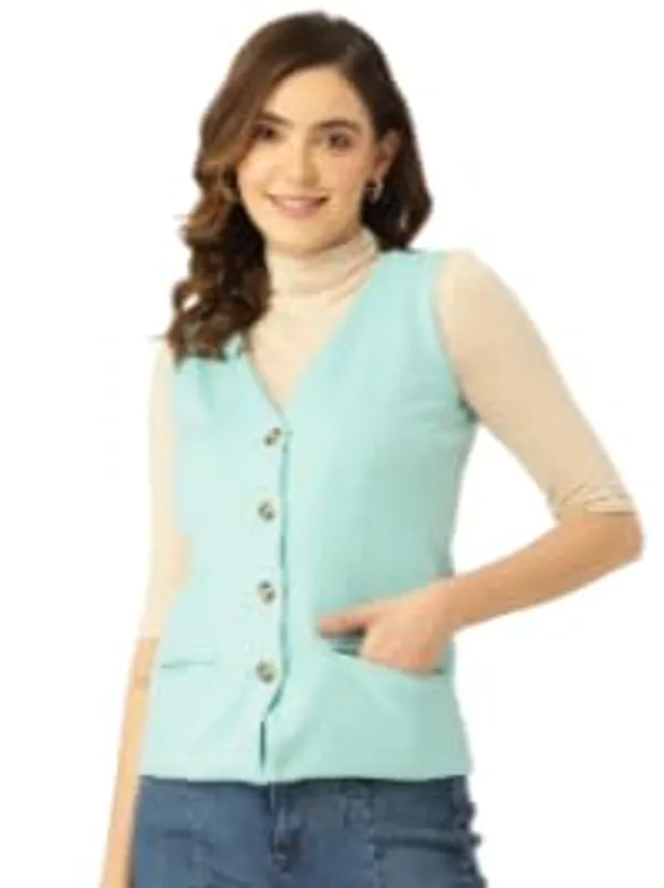 Turq_Cotton_Blend_Fleece_With_Lining_Waistcoat_For_Women