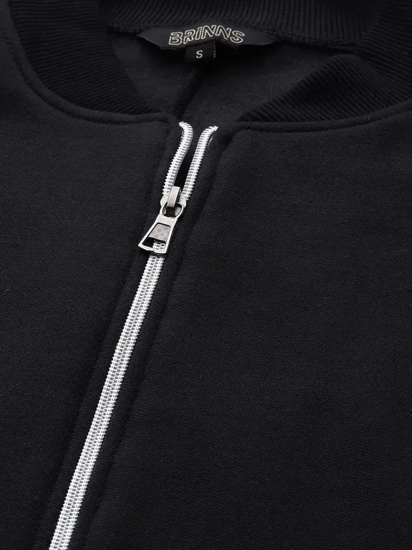 Plus_Size_Mock_Neck_Zip_Closure_Fleece_Tailored_Jacket