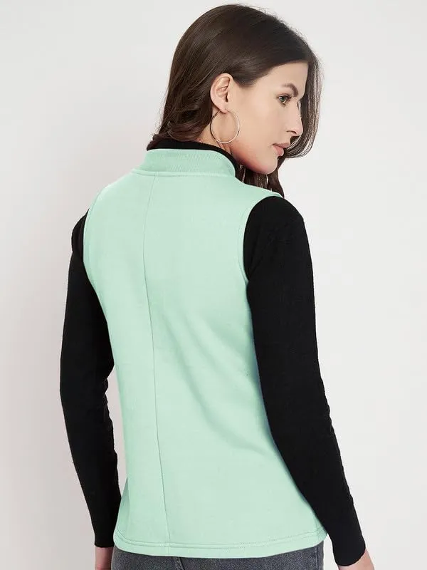 Plus_Size_Mock_Neck_Zip_Closure_Fleece_Tailored_Jacket