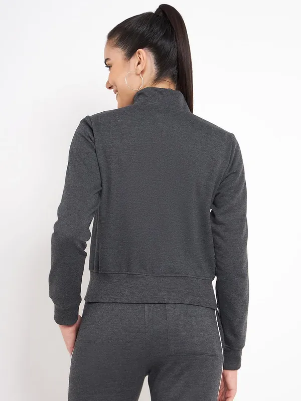 Charcoal_Cotton_Blend_Fleece_Jackets_For_Women