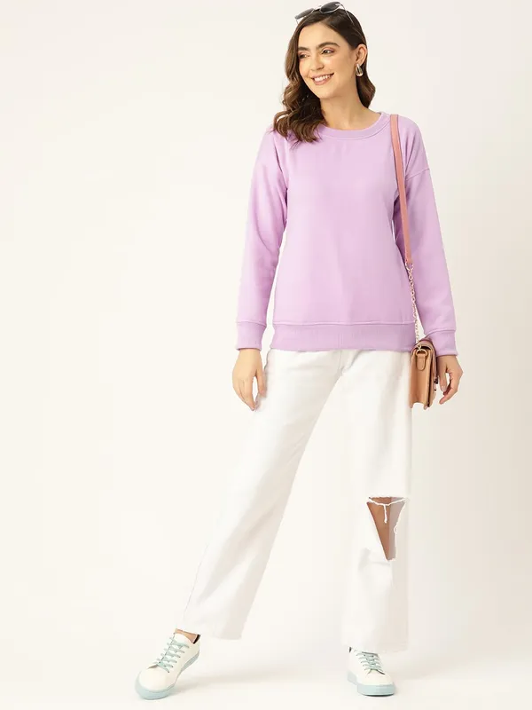 Laven_Cotton_Blend_Single_Jersey_Sweatshirts_For_Women