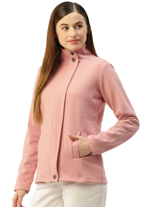 Pink_Cotton_Blend_Single_Jersey_Sweatshirts_For_Women