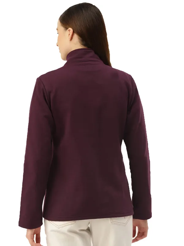 Plum_Cotton_Blend_Single_Jersey_Sweatshirts_For_Women