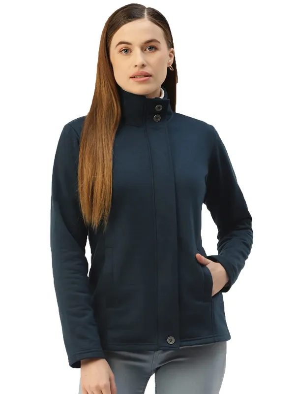 Teal_Cotton_Blend_Single_Jersey_Sweatshirts_For_Women