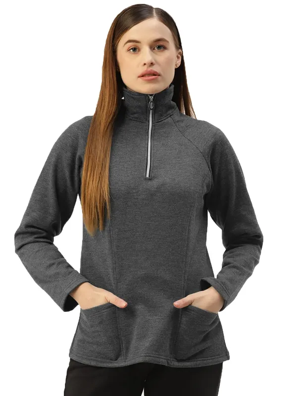 Charcoal_Cotton_Blend_Fleece_Sweatshirts_For_Women
