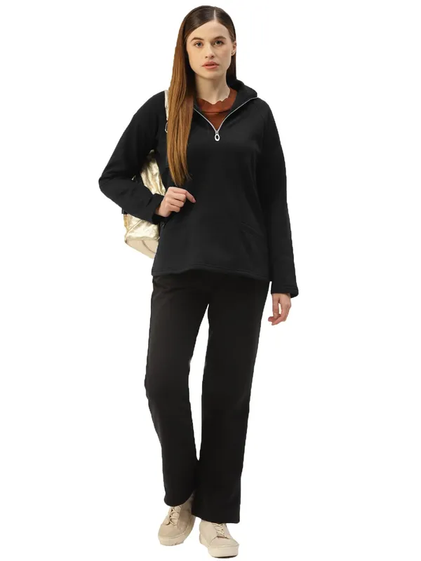 Black_Cotton_Blend_Fleece_Sweatshirts_For_Women
