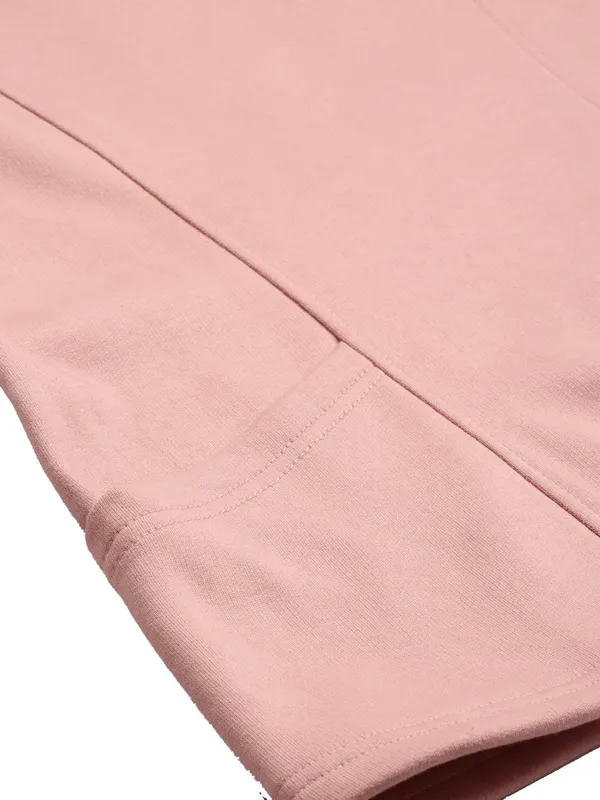 Pink_Cotton_Blend_Fleece_Sweatshirts_For_Women