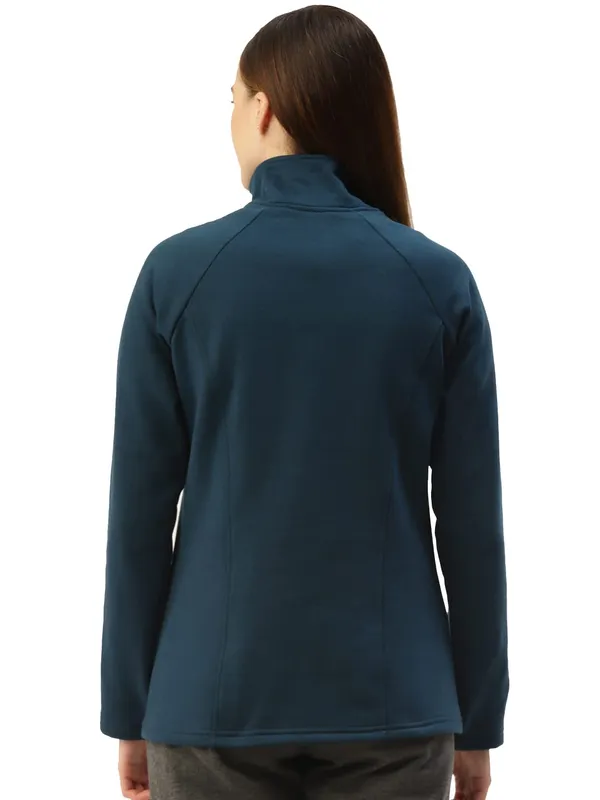 Teal_Cotton_Blend_Fleece_Sweatshirts_For_Women