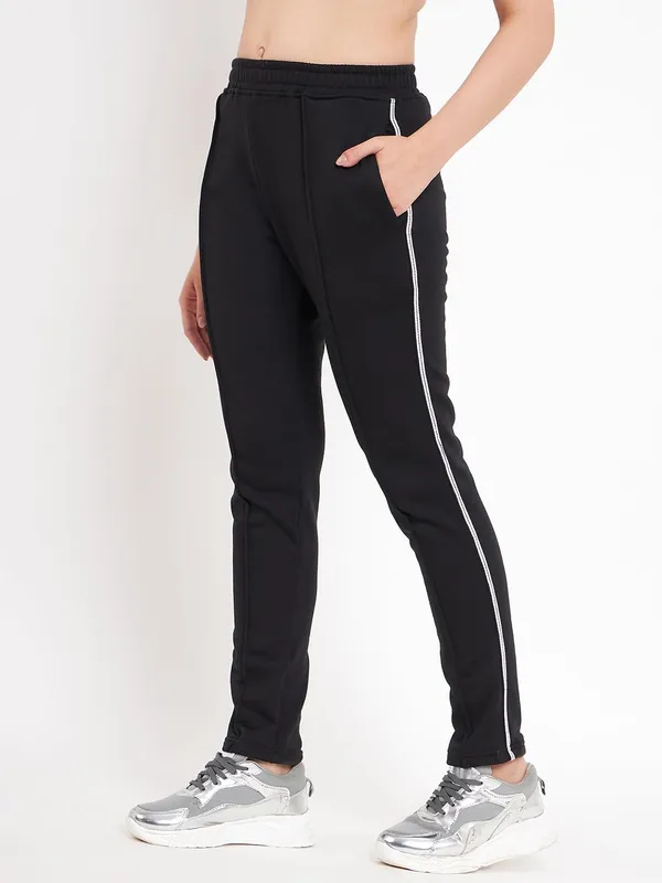 Black_Cotton_Blend_Fleece_Track_Pants_For_Women