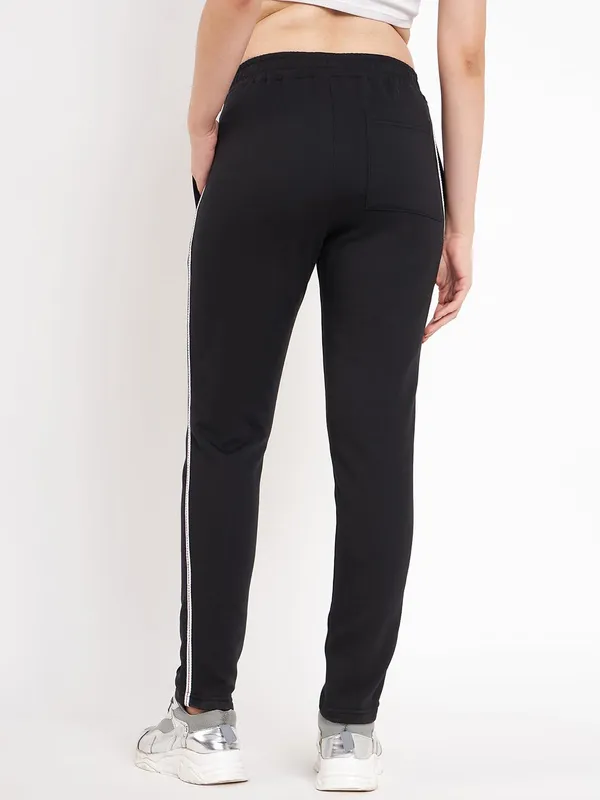 Black_Cotton_Blend_Fleece_Track_Pants_For_Women