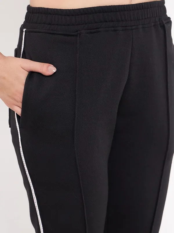 Black_Cotton_Blend_Fleece_Track_Pants_For_Women