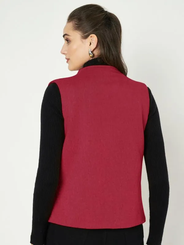 Woven_V-Neck_Casual_Waistcoat