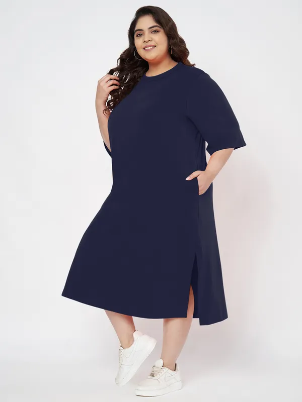 Navy_Cotton_Blend_Single_Jersey_Dresses