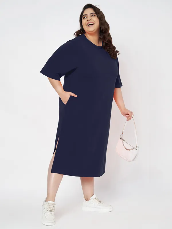 Navy_Cotton_Blend_Single_Jersey_Dresses