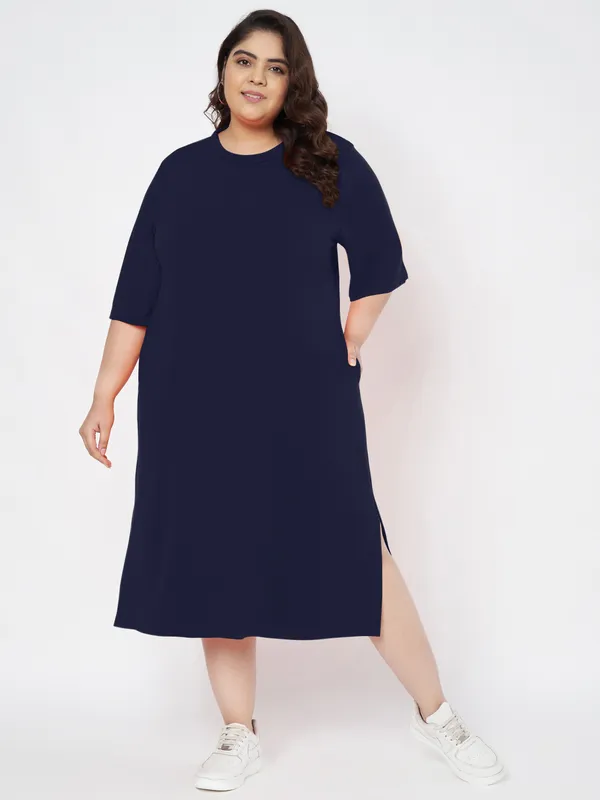 Navy_Cotton_Blend_Single_Jersey_Dresses