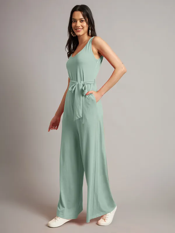 Sagegreen_Cotton_Blend_Single_Jersey_Jumpsuit
