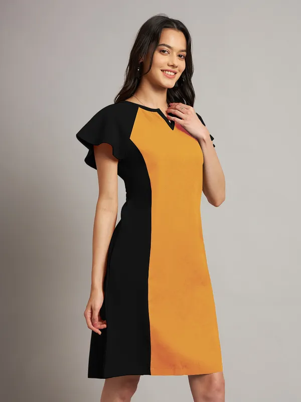BRINNS_Women_Pure_Cotton_Colourblocked_Sheath_Dress