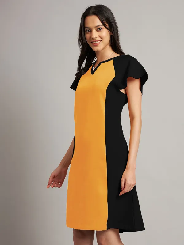 BRINNS_Women_Pure_Cotton_Colourblocked_Sheath_Dress