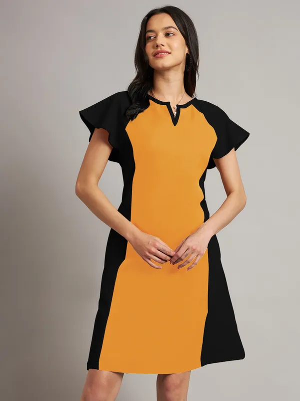 BRINNS_Women_Pure_Cotton_Colourblocked_Sheath_Dress