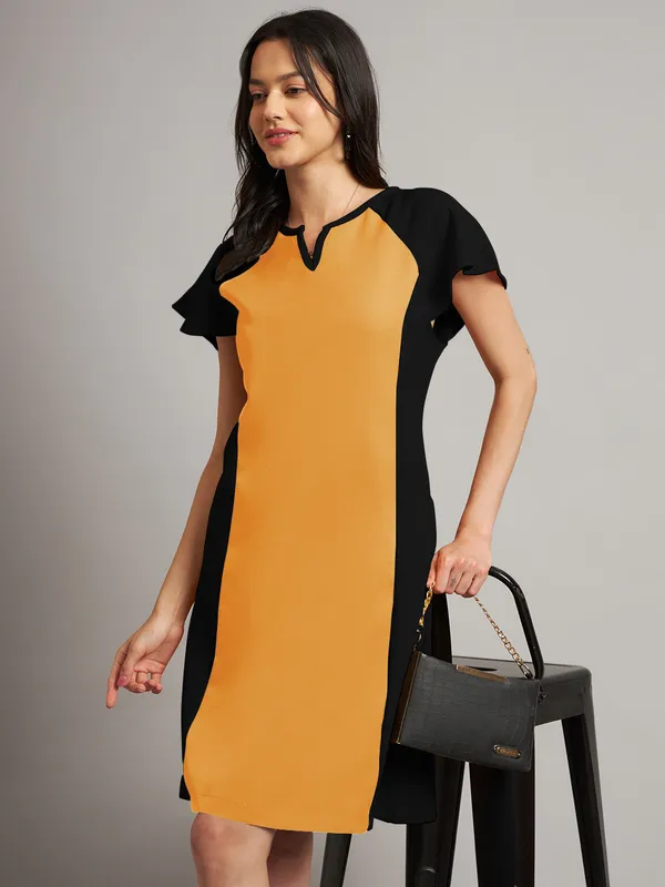 BRINNS_Women_Pure_Cotton_Colourblocked_Sheath_Dress