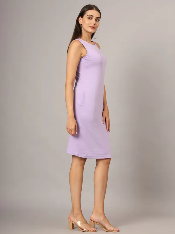 BRINNS_White_Solid_Pure_Cotton_A-Line_Midi_Dress