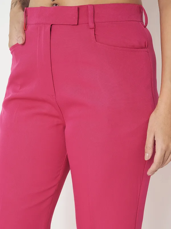 Hotpink_Polyester_Lycra_Trousers