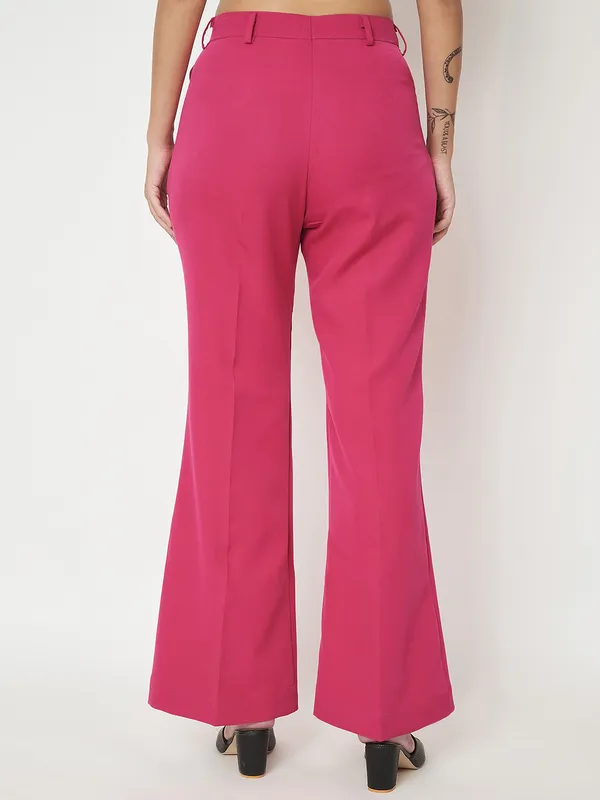 Hotpink_Polyester_Lycra_Trousers