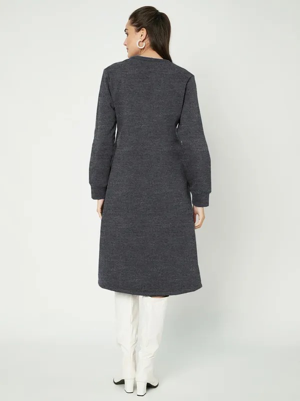 A-Line_Mandarin_Collar_Midi_Dress