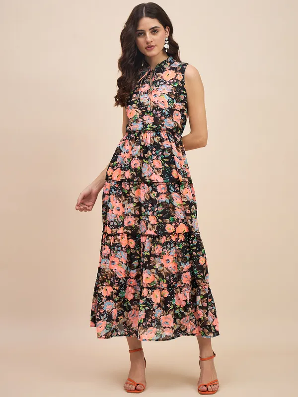 Multicolor_Georgette_Dresses