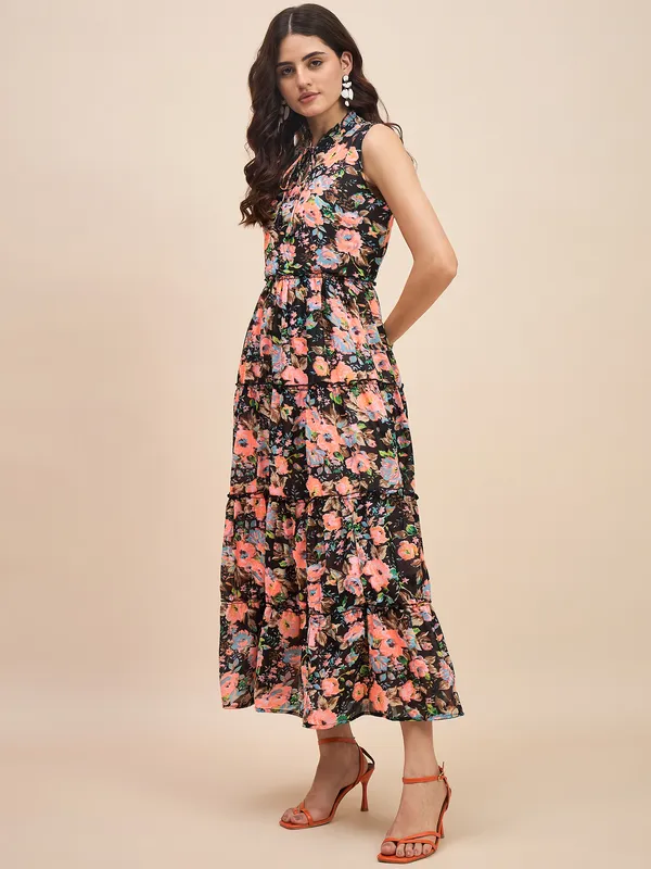 Multicolor_Georgette_Dresses